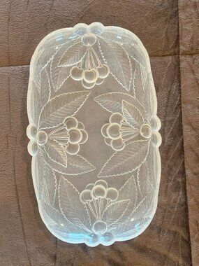 VINTAGE MIKASA BOUNTIFUL FROSTED CHERRY SERVING TRAY